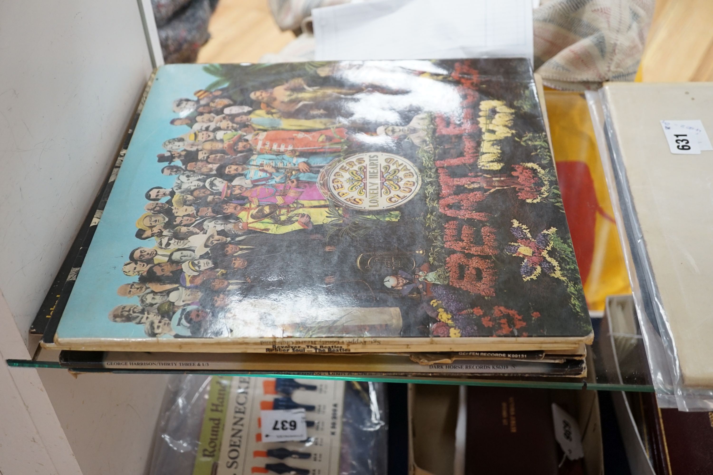 A group of Beatles and related vinyl LP's